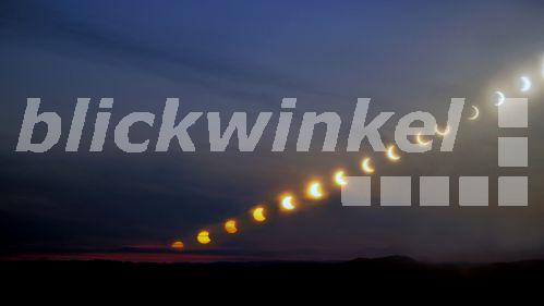 blickwinkel - Sequenz einer partiellen Sonnenfinsternis, 3 ...