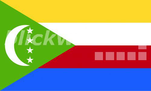 Flagge Grün Weiß Roter Mond
