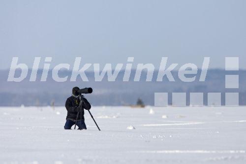 Naturfotograf im Winter, Japan, Hokkaido<BR>Nature photographer in winter, Japan, Hokkaido - AGAMI/M. Guyt Naturfotograf im Winter, Japan, Hokkaido<BR>Nature photographer in winter, Japan, Hokkaido - AGAMI/M. Guyt