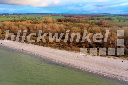 Küstenlandschaft Zwischen Priwall Und Barendorf Mit Harkenbäkniederung blickwinkel - Ostsee-Strand, Kuestenlandschaft bei Barendorf zwischen
