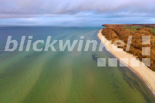 Küstenlandschaft Zwischen Priwall Und Barendorf Mit Harkenbäkniederung blickwinkel - Ostsee-Strand, Kuestenlandschaft bei Barendorf zwischen